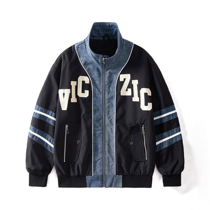Casual Loose Fit Baseball Jacket Drip Depot