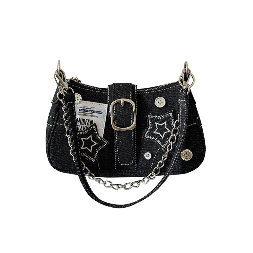 Denim Underarm Bag