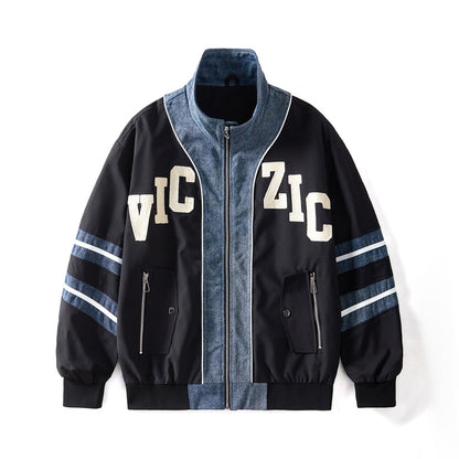 Casual Loose Fit Baseball Jacket Drip Depot