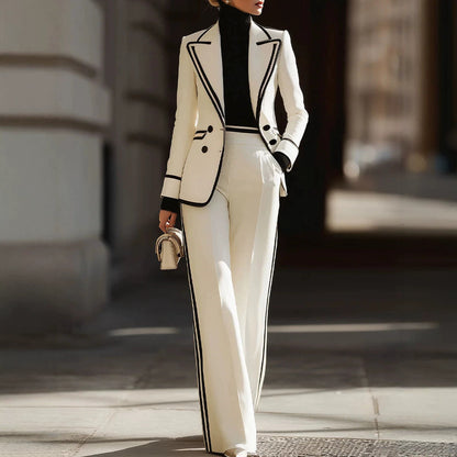 Double Breasted Blazer and Trouser Set