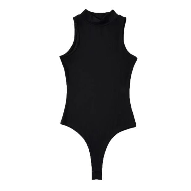 Womens Half Turtleneck Sleeveless Top Drip Depot
