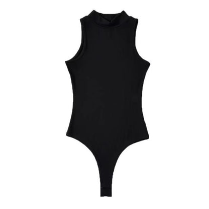 Womens Half Turtleneck Sleeveless Top Drip Depot