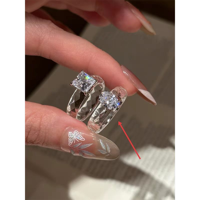 Super Shiny Minimalist Ins-Style Niche Personality Ring for Women Drip Depot