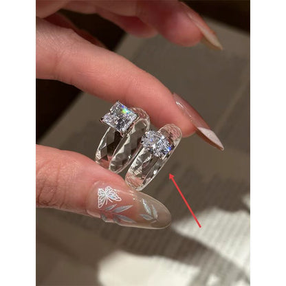 Super Shiny Minimalist Ins-Style Niche Personality Ring for Women Drip Depot