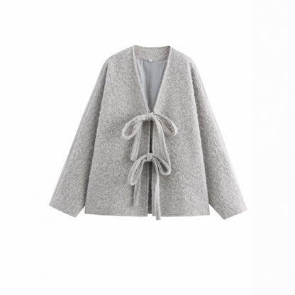 Fashionable Casual Lace-up Jacket
