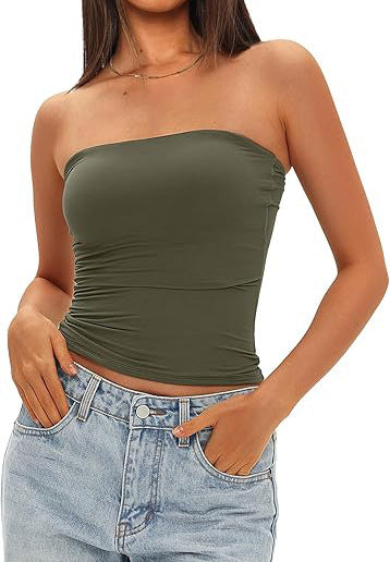 Strapless Slim Fit Tube Top