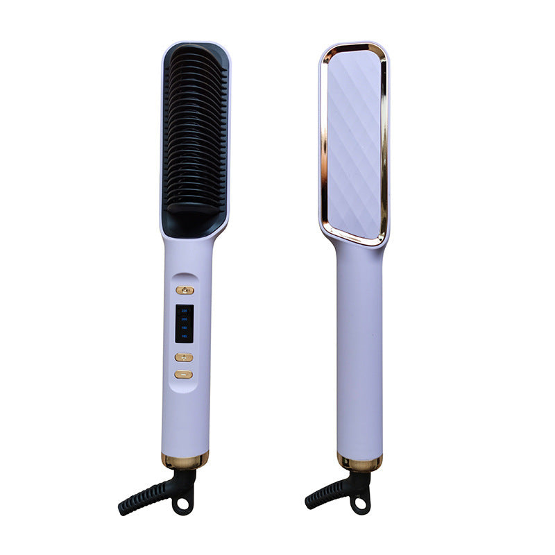 LCD Hair Straightening Comb with Negative Ion Technology Drip Depot