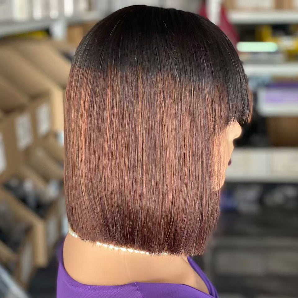 Bone Straight Bob Human Hair Wig Drip Depot