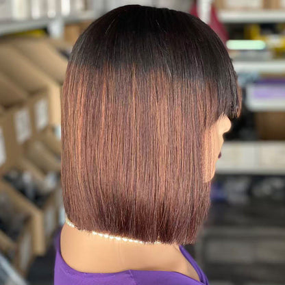 Bone Straight Bob Human Hair Wig Drip Depot