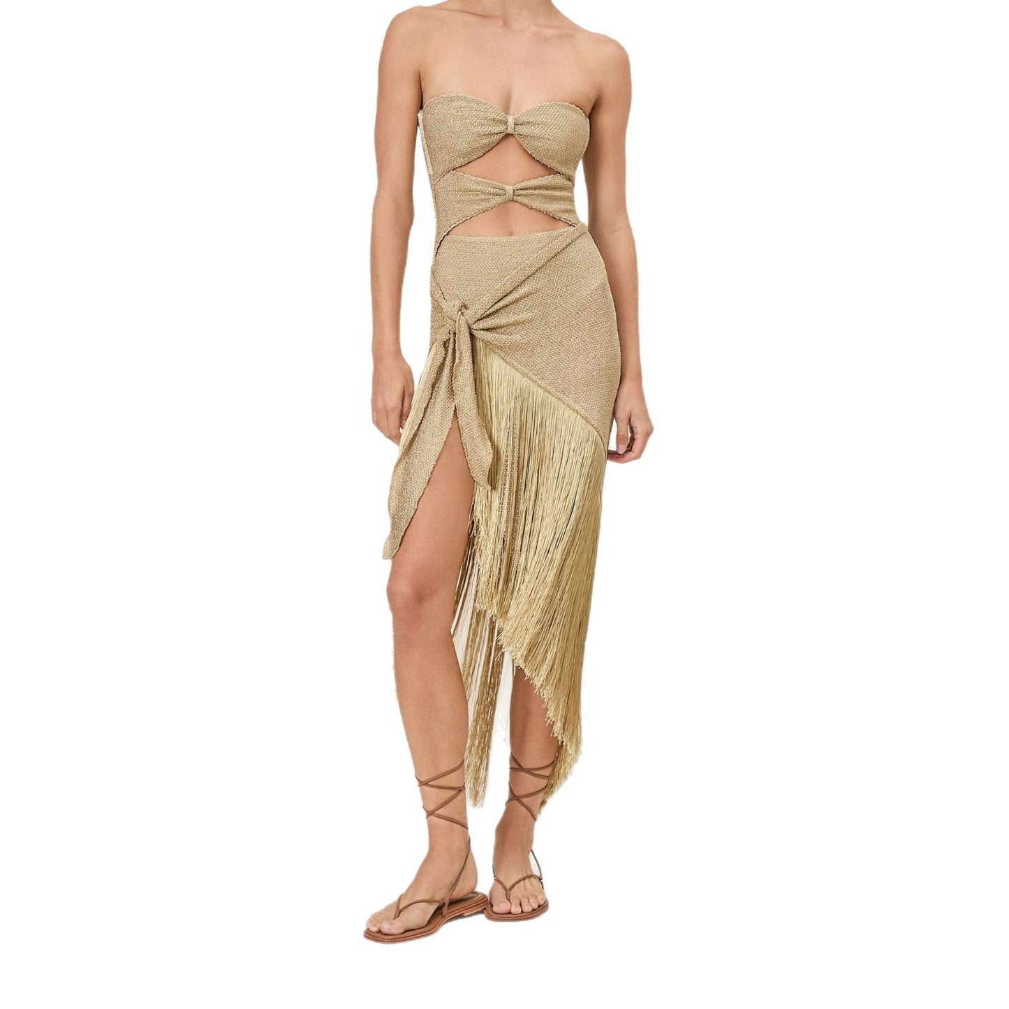 Multi-Wear Sequin Tassel Top and Skirt Set