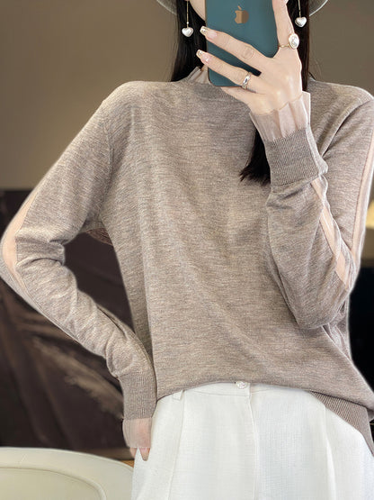 Lace Detail Knit Pullover Top