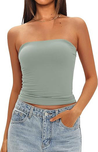 Strapless Slim Fit Tube Top