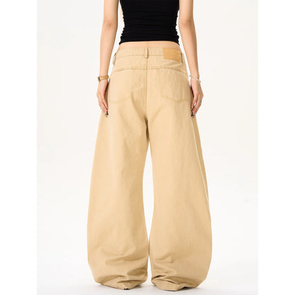 Deconstructed Wide-Leg Cotton Casual Pants Drip Depot
